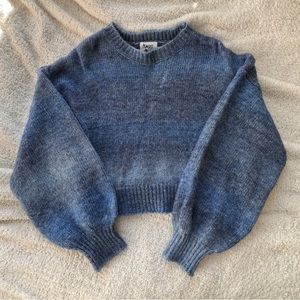 Blue Cropped Sweater